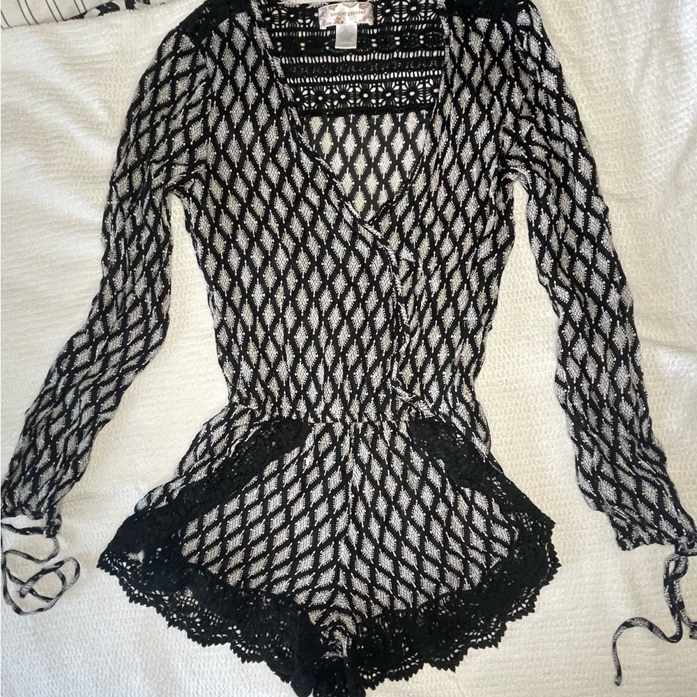 Band of Gypsies  Black & White Romper - XS